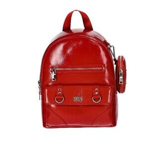 Madden NYC Women's Faux Leather Dome Ring Backpack Red Wine NWT